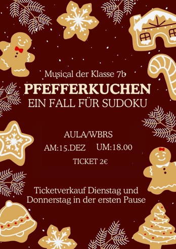 Pfefferkuchen Plakat